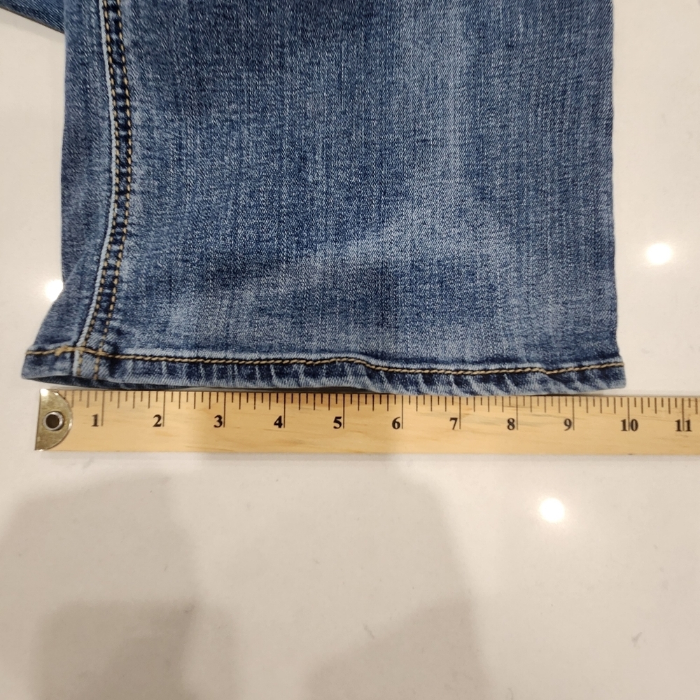 Vintage Silver Zac Jeans Mens 38x30 Straight Relaxed Fit Denim Medium Blue Wash - Picture 11 of 12